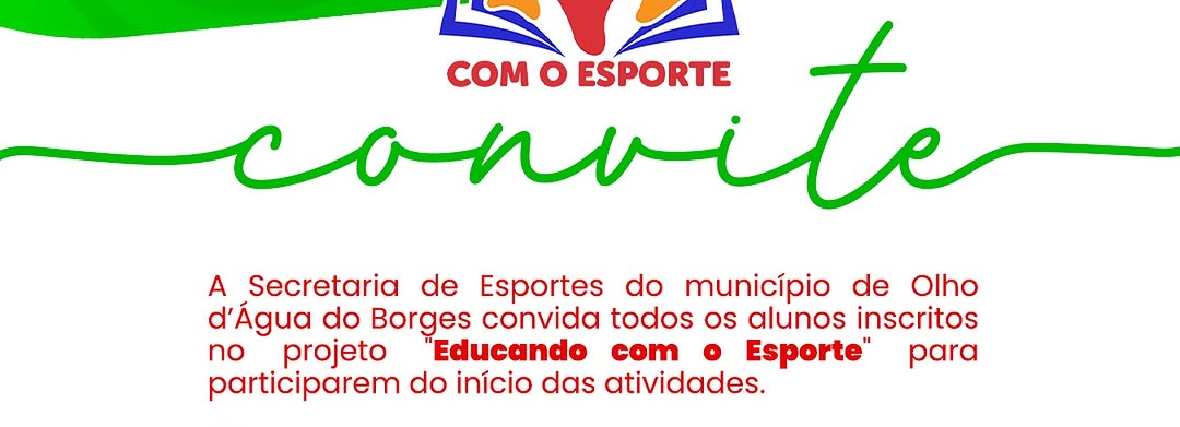  Atenção, atletas do futuro!
