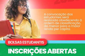 Estão abertas as inscrições para o Programa de Auxílio Financeiro Estudantil (PAFE)!