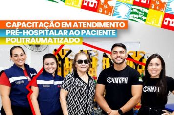 A Secretaria Municipal de Saúde e Saneamento, em parceria com o Instituto Mossoroense de Atendimento Pré-Hospitalar, promoveu uma Capacitação em Atendimento ao Paciente Politraumatizado.