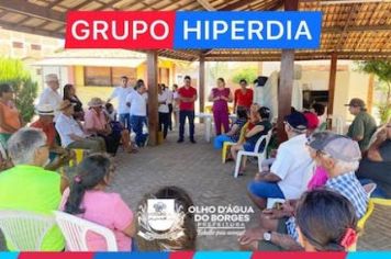 ENCONTRO DO GRUPO HIPERDIA NA PRAÇA FRANCISCO SLAES JÚNIOR