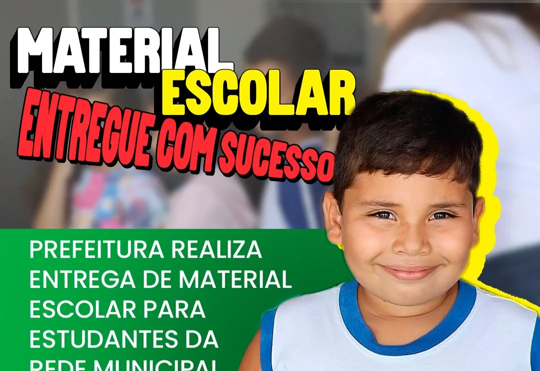 A Prefeitura de Olho d’Água do Borges já realizou a entrega do material escolar para os estudantes da rede municipal de ensino. 